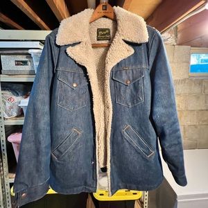 Vintage 1974 Wrangler Sherpa Lined Jacket